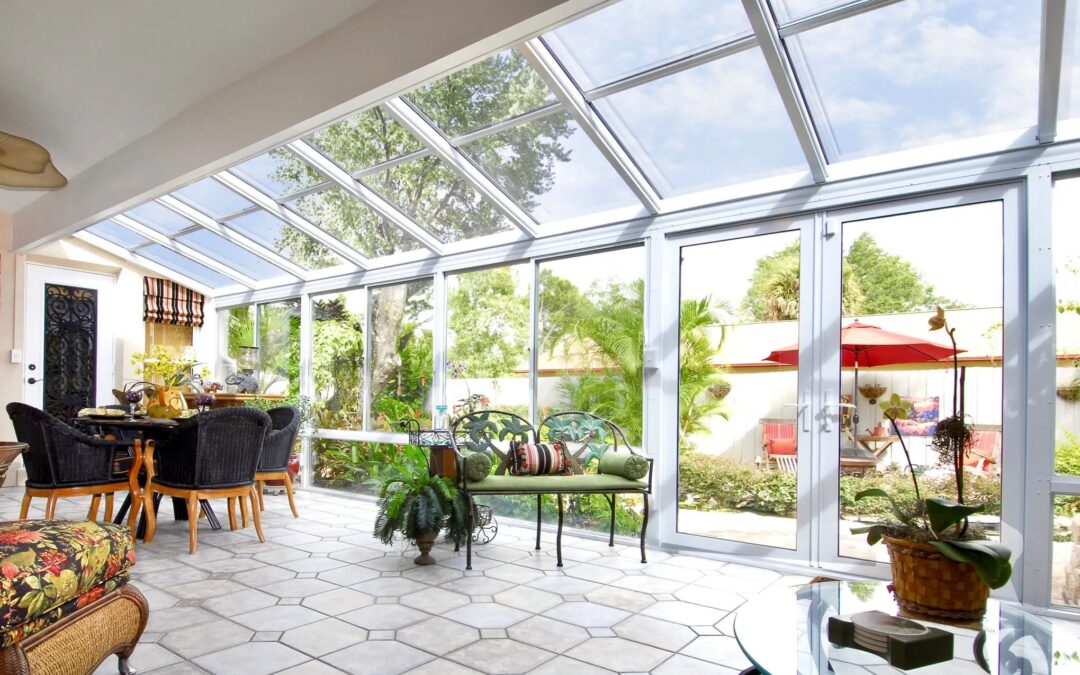 benefits of building sunroom with pitched glass roof