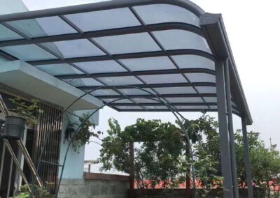 Awnings for improving outdoor space