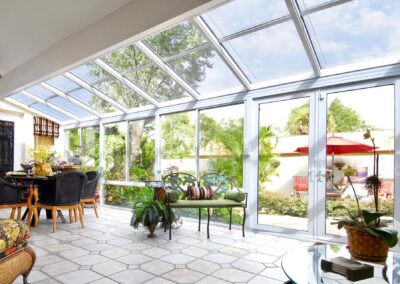 Build a sunroom as dining space, tea room