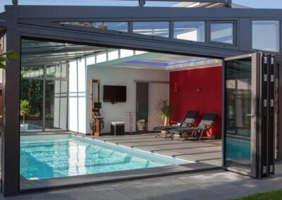 Build a sunroom for pool attach house